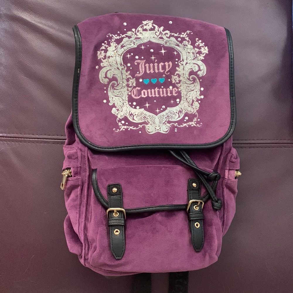 Juicy couture purple backpack